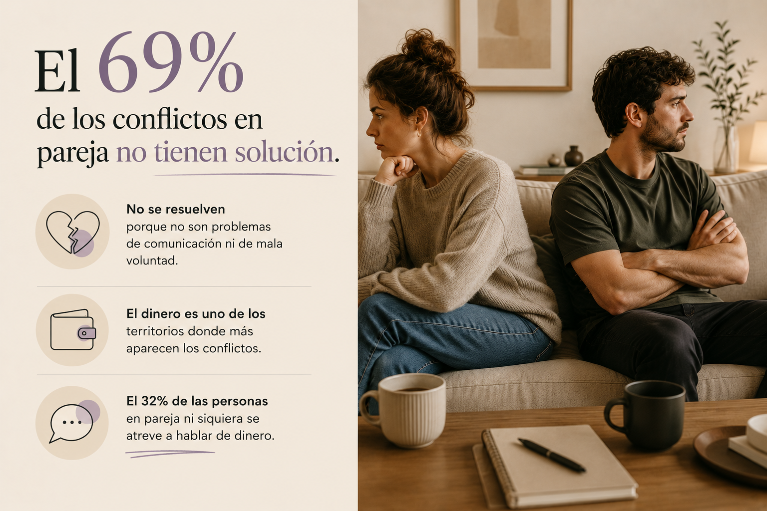 El dinero en pareja no es solo una conversación sobre dinero